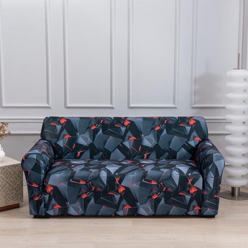 Geblümter Sofabezug, passend für L-förmige, dehnbare, moderne Sessel und Sofas, Schutz für Wohnzimmermöbel, 1-, 2-, 3- und 4-Sitzer