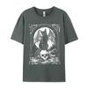 Unisex TShir Cat Skull Occult Summer Cool TShirt T Shirt For Unisex Hip Hop Cotton Leisure TShirt Wholesale