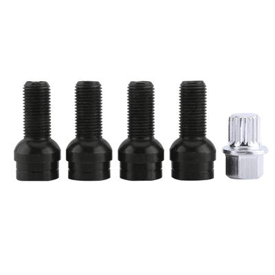 4+1 Wielbouten & Slotmoer Set met Sleutel voor Golf4 MK4 B5 1998‑2005 8D0601139F