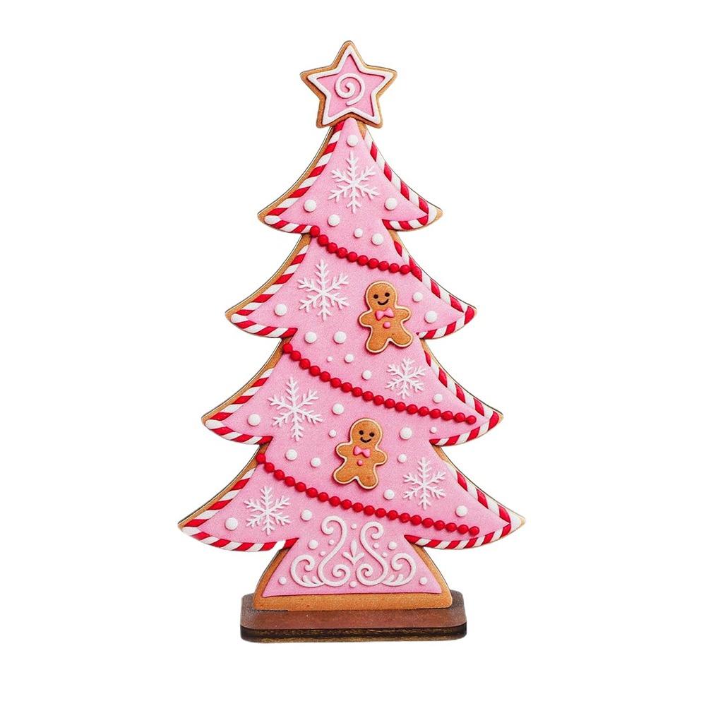 Candy Colors Christmas Trees Wooden Room Ornament  for Christmas Party