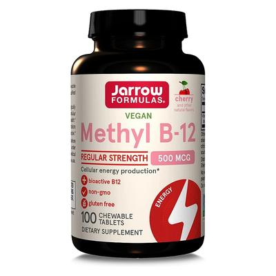 Methyl B-12, 500mcg (Cherry) - 100 Vegan Chewable Tabs