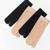 Women'S Summer Ultra Thin Toe Socks Sexy Breathable Toe-Separated Mid Tube Socks Solid Color Casual Transparent Tabi Silk Socks