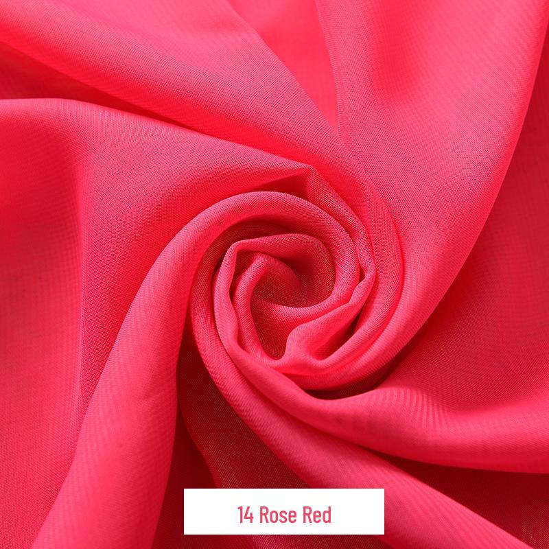 Šifonový Georgette Jednobarevná Taneční Kostýmová Látka pro Podšívku a Šaty