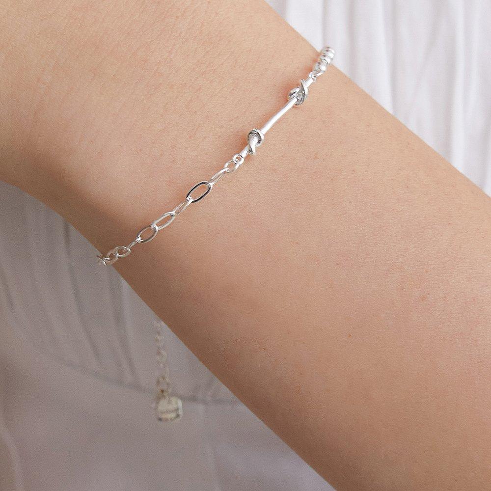 

(Silver 925) Mixed Chain Bracelet Br2188