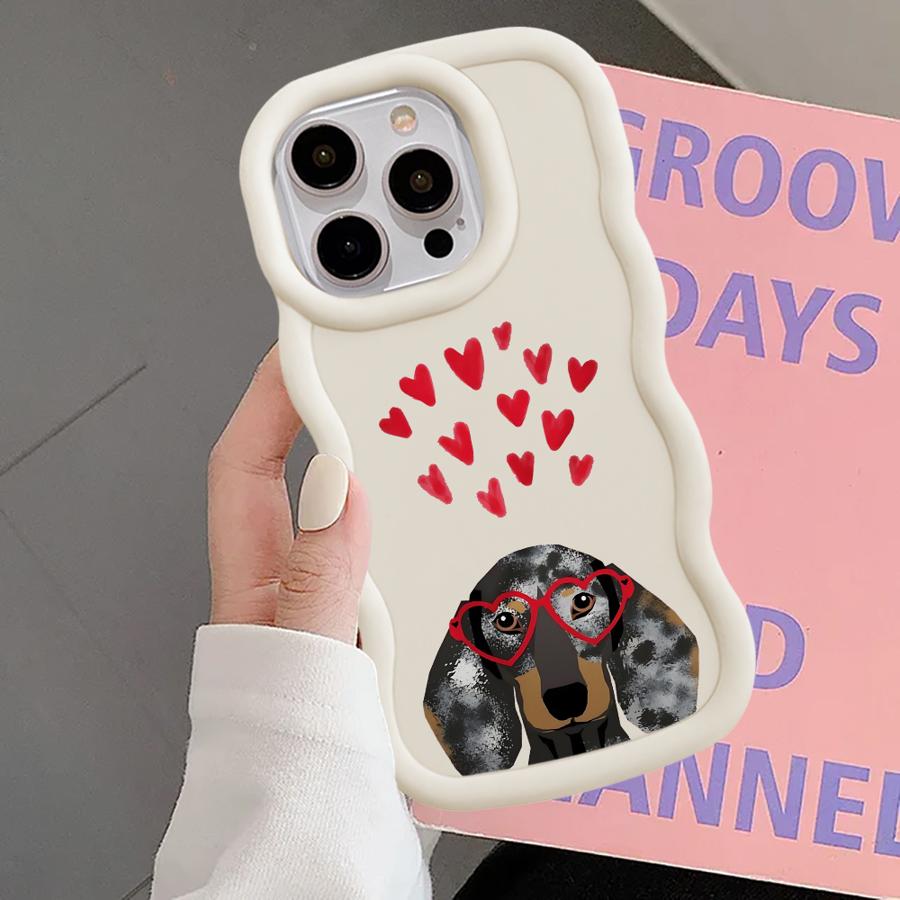 Case for iPhone 11 13 14 8 16 Pro Max 15 Plus 17 Air XR 12 Soft Phone Cover Interesting Dachshunds