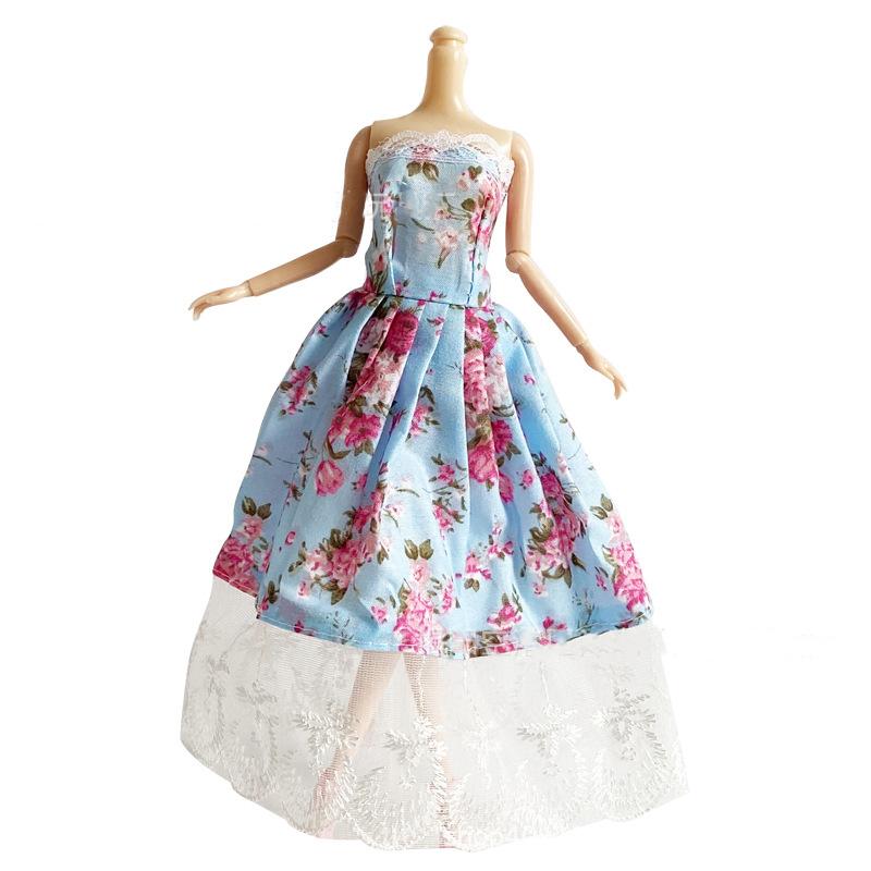 30Cm Doll Clothing 1/6 Dress Up Doll Wedding Dresses Fashion Play House Princess Trailing Large Dresses For 1/6 Xinyi Fr Bb Doll