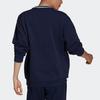 adidas Originals Script Crew Sweatshirt mit Flockdruck Herren Tops Marineblau HF9224