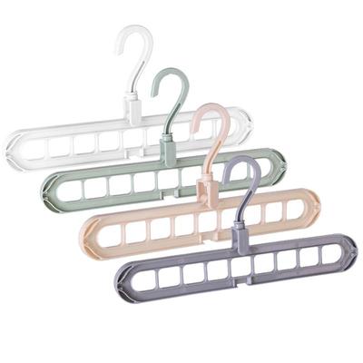 Multi-port Support Hangers 9 Hole Clothes Drying Rack Multifunction Plastic Clothes Rack Drying Hanger