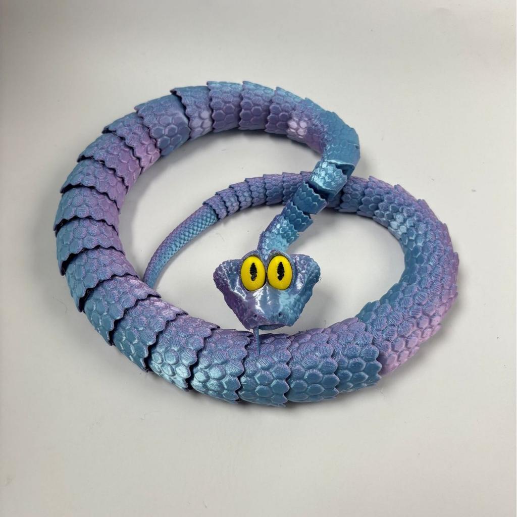 New 3D Printed Zootopia 2 Gary De'Snake Snake Statue Activity Joint Toy Simulated Snake Animal Model Children's Birthday Gift