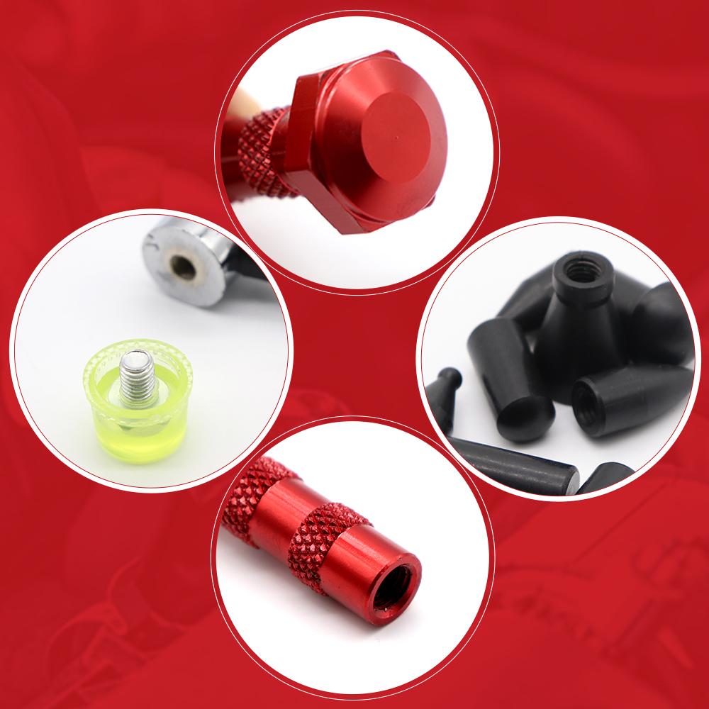 Paintless Dent Repair Tap Down Hammer Kit with 6 Pcs Replacement TPU Tips, Auto Body Dent Leveling Tool