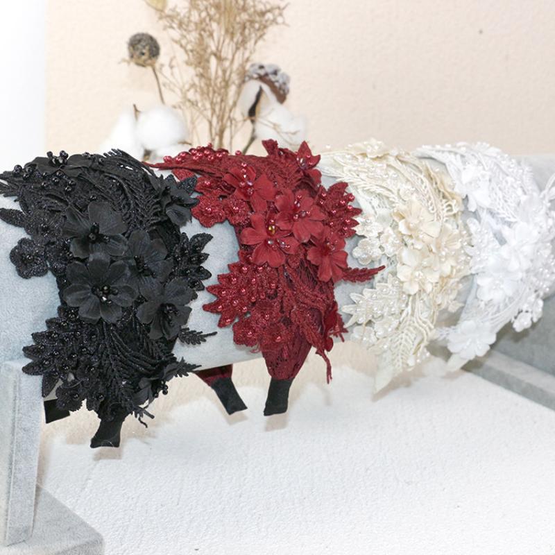 Bentiță Fascinator din dantelă pentru femei Pălărie pentru petrecerea ceaiului Mirese Bentiță voaletă cu colivie Pălării Accesorii Anii 1920 50 Pălării de biserică Articole de cap