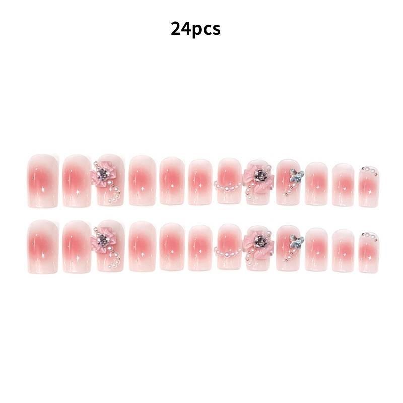 Nail Wear Handmade Fashion Cute Threedimensional Bow Exquisite Nail Patch Style