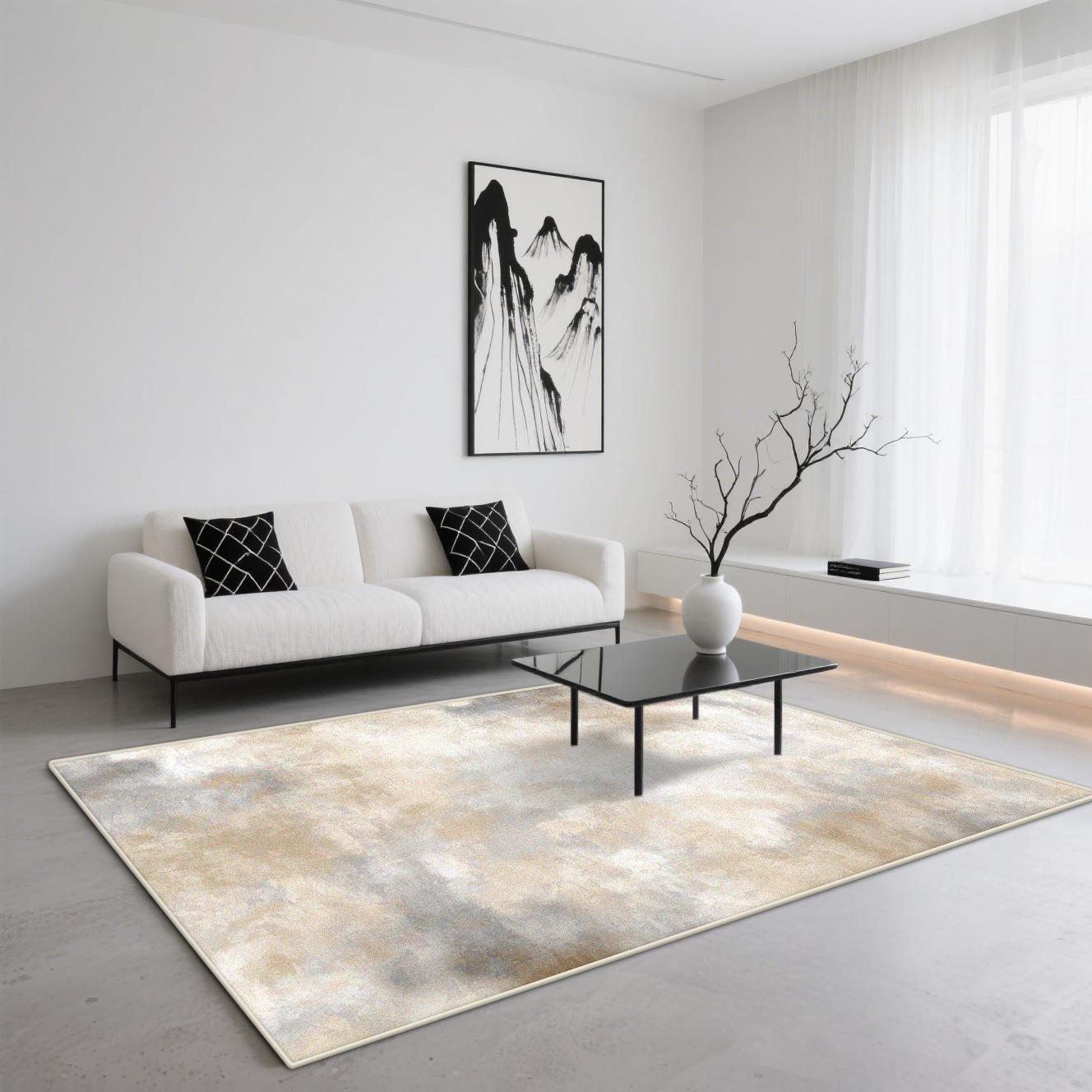 

Abstract Art CARPET Light Luxury Non-Slip Washable Rug Fluffy Soft Mats for Living Room Bedroom Home Decor 60*90cm
