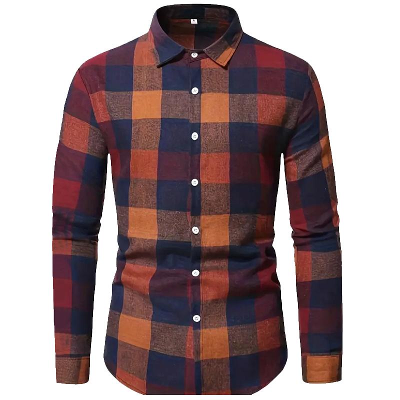 Spring and Autumn Men's Long Sleeved Button Up Shirt 3D Digital Printing for Casual Daily Entertainment and Fashion Design