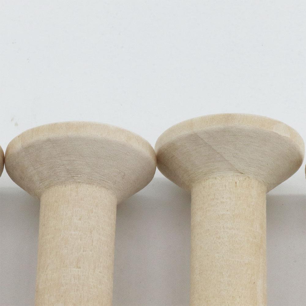Natural Color Wooden Thread Wire Empty Household Shuttle Core Sewing Tools Spools Bobbin