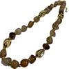 Maillard Retro Handmade Hair Crystal Brown Natural Stone Beaded Necklace Women'S Non-Fading Agate Necklace