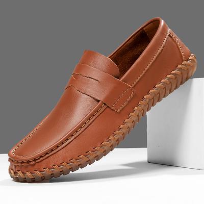 Herrenschuhe Lässig Formell Slipper Mokassins Italienisch Atmungsaktiv Slip-on Männlich Bootsschuhe