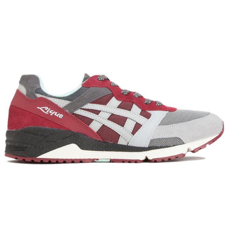 Asics Buty do biegania Gel-Lique Wygodne Niskie Unisex sneaker Szary Czerwony H6H1L-2696