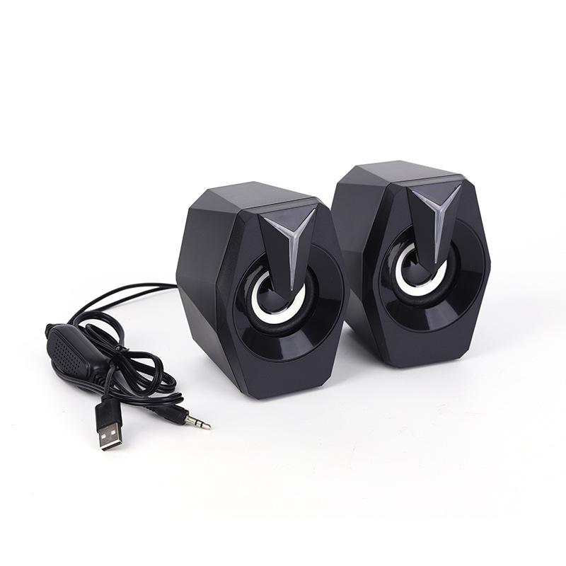 2.0 Luminous RGB Gaming Speakers, Seven-Color Computer Esports Speakers