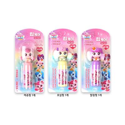 Catch Tiniping Lip Care Strawberry Scent 3-Piece Set / Hatuping + Posilping + Mallangping, 3.8g, 3 Pieces