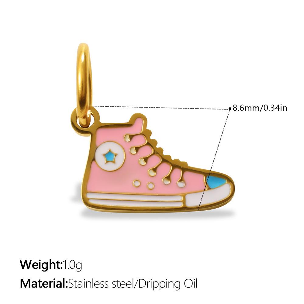 Fun Color Oil Drop Pendant Collection Fashion Love High Heels Crown Shape Jewelry Accessories