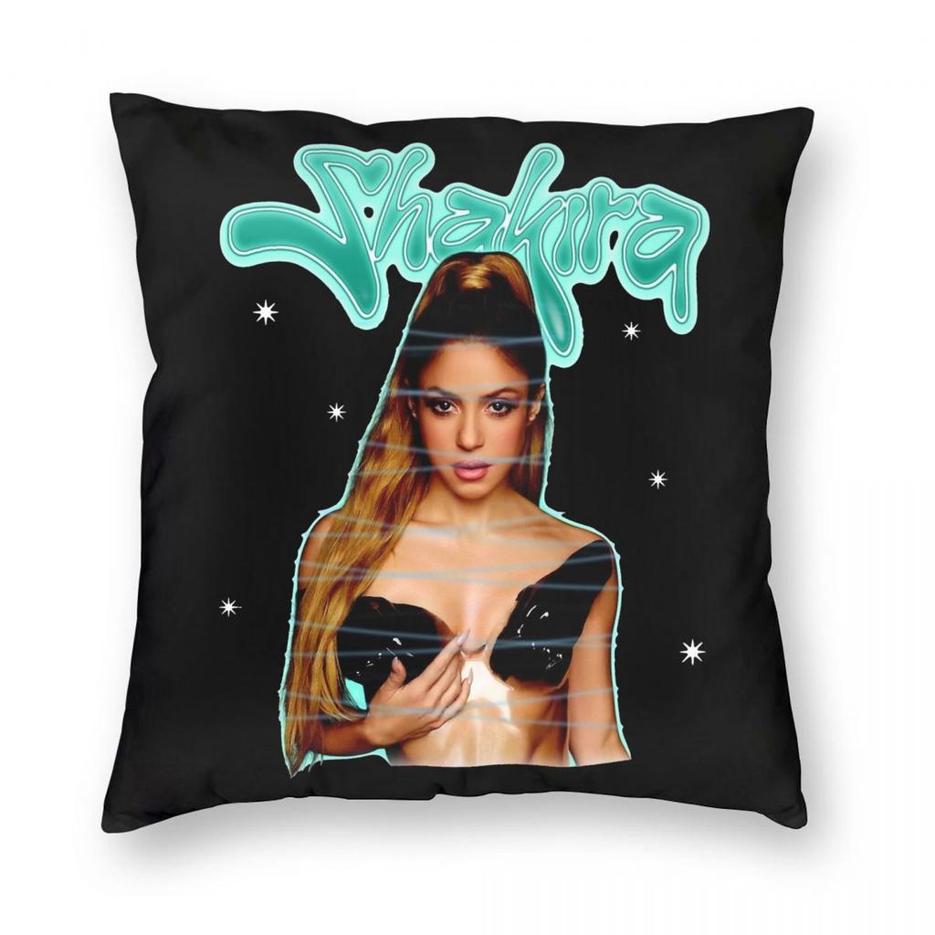 Singer Shakira Pillowcase Printing Polyester Cushion Cover Decor Throw Pillow Case Cover Seat Square 45X45cm