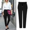 Comfortable Women Harem Pants Long Trousers With Drawstring And Breathable Fabric