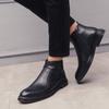 Leather Boots British Pointed Short Boots Inner Boots Martin Boots High Top Leather Shoes
