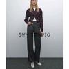 Spring New Women's Clothing Commute Style Single-Breasted Wool Blended Diamond Pattern Knitting Cardigan 5661643