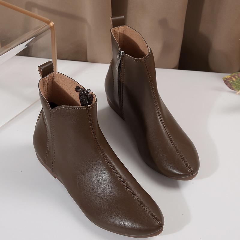 New Style Popular Women'S Luxury Boots Versatile Fashionable Short Boots Square Head Upper Winter Season Specialty  Mujer