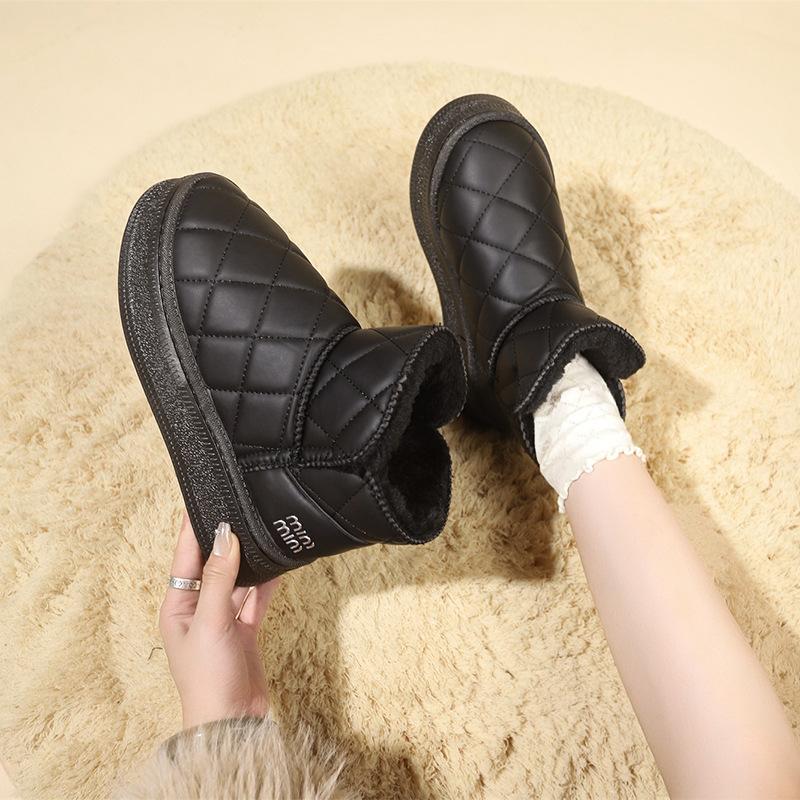 Autumn and Winter Plush Casual Thick Soled Snow Boots for Women