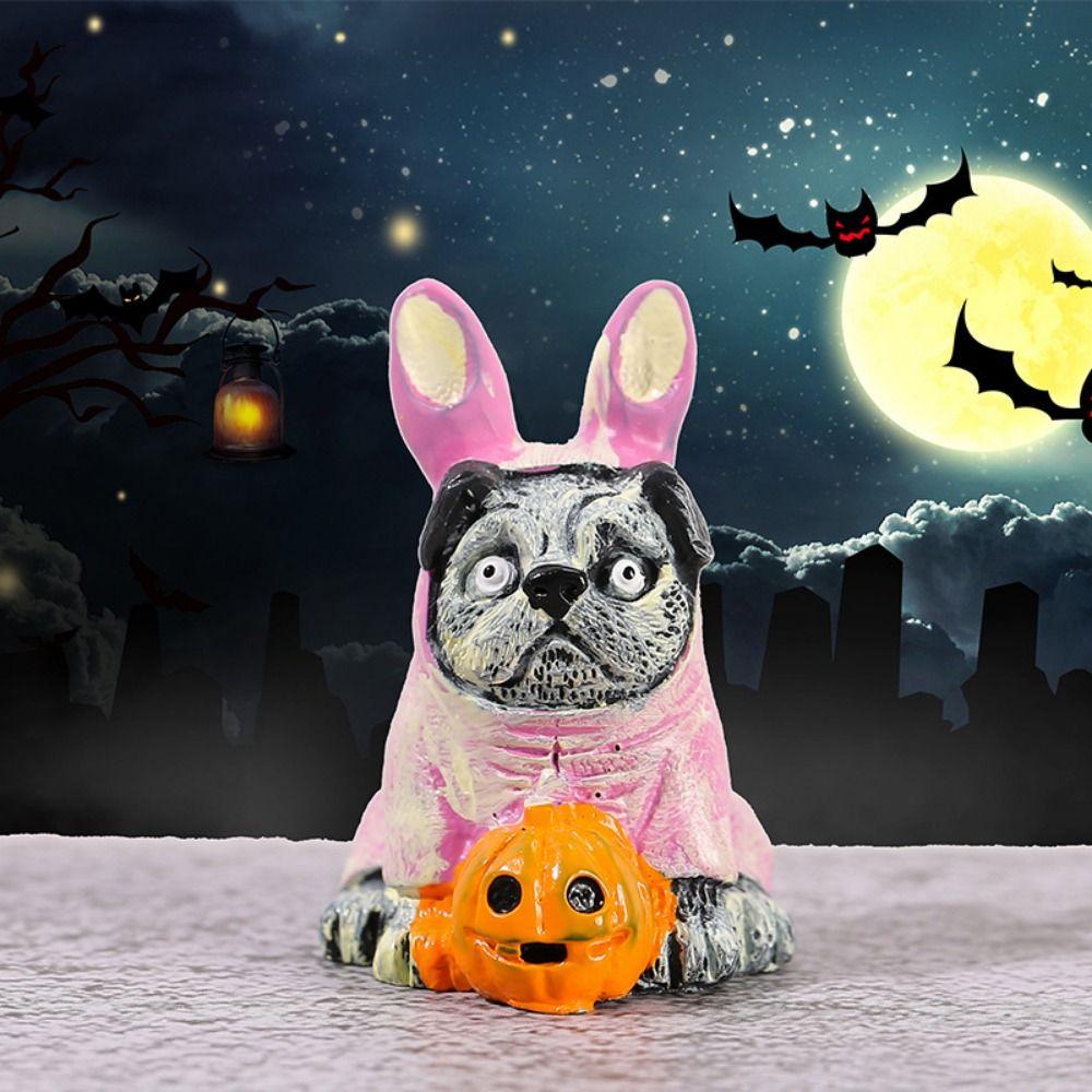 3D Halloween Small Ornament Mini Resin Halloween Ornament  Crystal Ball Accessories
