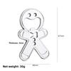 Creative cartoon cute bottle opener gingerbread man shape metal wine opener small gift