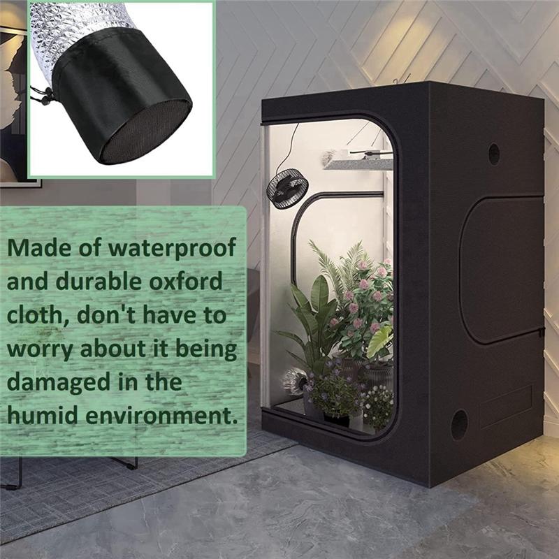 T02C!4 Pack Grow Tent Vent Covers 6 Inch Duct Filter Vent Covers Grow Tent Ventilation Accessories
