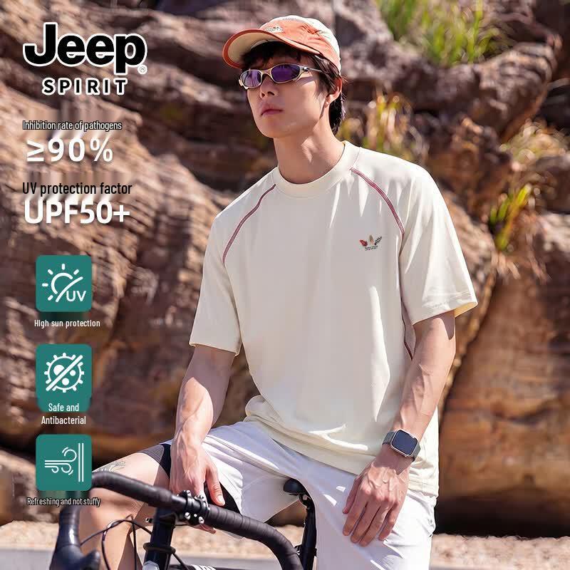 JEEP SPIRIT Men s 10A Antibacterial Short Sleeve T-Shirt 3XL