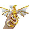 3D Printed Large Double-Horn Demon Flying Dragon with Wings Multi-Jointed Flexible Movable Children's Toy Big Horn Dragon Ornament