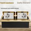 Multipurpose Copper Floor Socket with Dual Pop-up - British, French, and American Standards