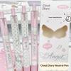 Angel Wings Press Pen High Value Korean Ins Aesthetic Quick Drying Black ST Tip Gel Pen for Portable Carry Outdoor Writing Use