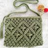 Bohemian Style Women's Handmade Woven Single Shoulder Bag - Summer Beach Tote Bag, Suitable for Travel and Leisure Outings, Ethnic Style Tote Bag.