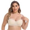 Strapless Underwear Women Gather Non-slip Summer Thin Large Size Thickened Chest Wrap, Sub-breasts Seamless Tube Top Bra