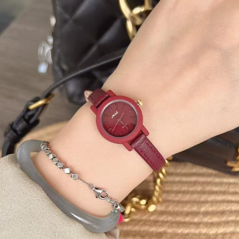 Watch Gold Angola Red Ladies Square Ladies Niche Light Luxury Retro Women'S Watch