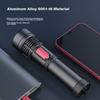 High-Intensity Flashlight with Zoom, Long-Range Ultra-Bright Outdoor Patrol Cycling Searchlight, Rechargeable Home Emergency Light for Power Outages
