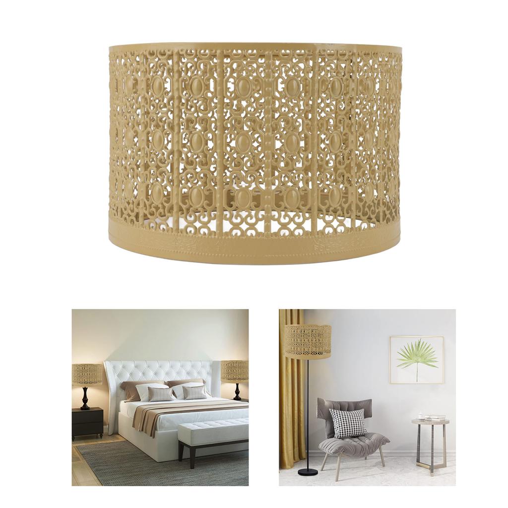 Lamp Shade Hollow Out Metal E27 E14 Clip On Easy Installation   Lamp Cover for Table Bedroom Living Room Home