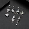 Curved Belly Piercings Butterfly Body Piercing Jewelry Punk Belly Button Rings  Party Decoration
