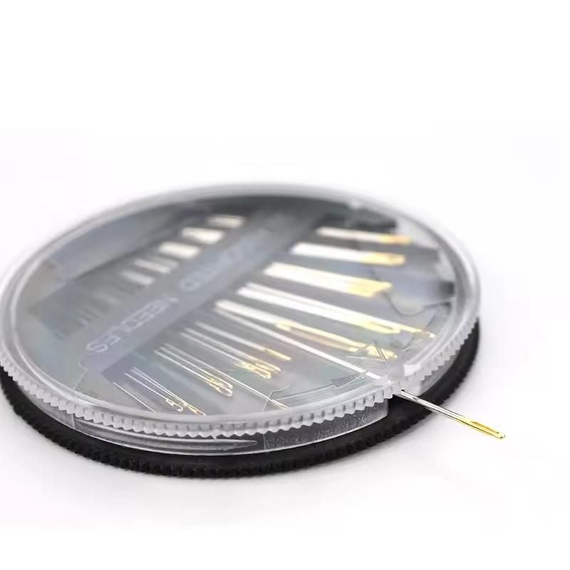 1/2/4Set Handcraft Sewing Needles Assorted Size Pin Gold Tail Needle Disk Suitable for Embroidery Mending Home DIY Acssory ZYF