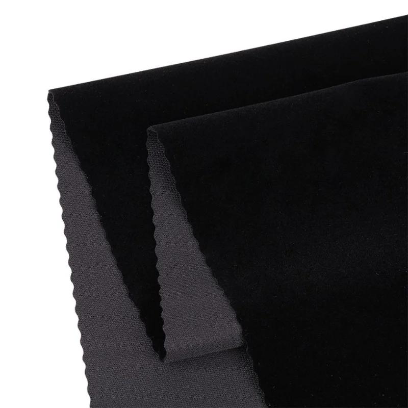 5M Black Color Self Adhesive Flocking Velvet Fabric for DIYJewelry Drawers Flock Decal Velvet Fabric 12cm Width