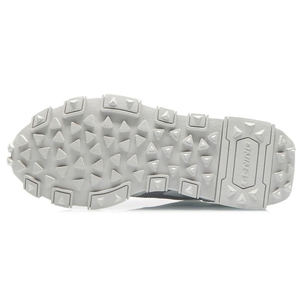 Li-Ning Reflective Shock Absorption Low Top Running Shoes Men Sneakers White Gray AGCR359-2