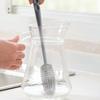 Silicone Milk Bottle Brush Cup Scrubber Glass Cleaner Long Handle Water Bottle Cleaner Durable Cup Scrubber Drinking Wine
