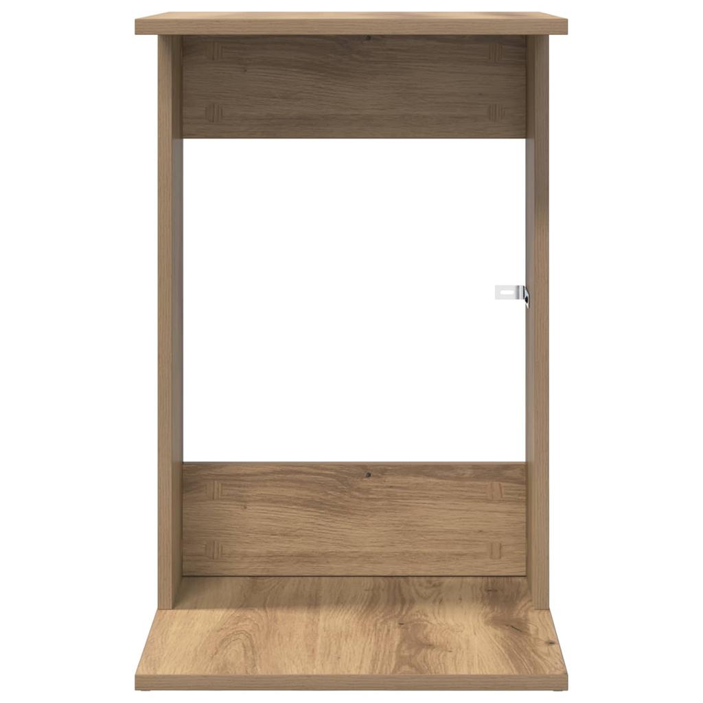 Side Table Artisan Oak 40 X 38 X 62.5 Cm Engineered Wood