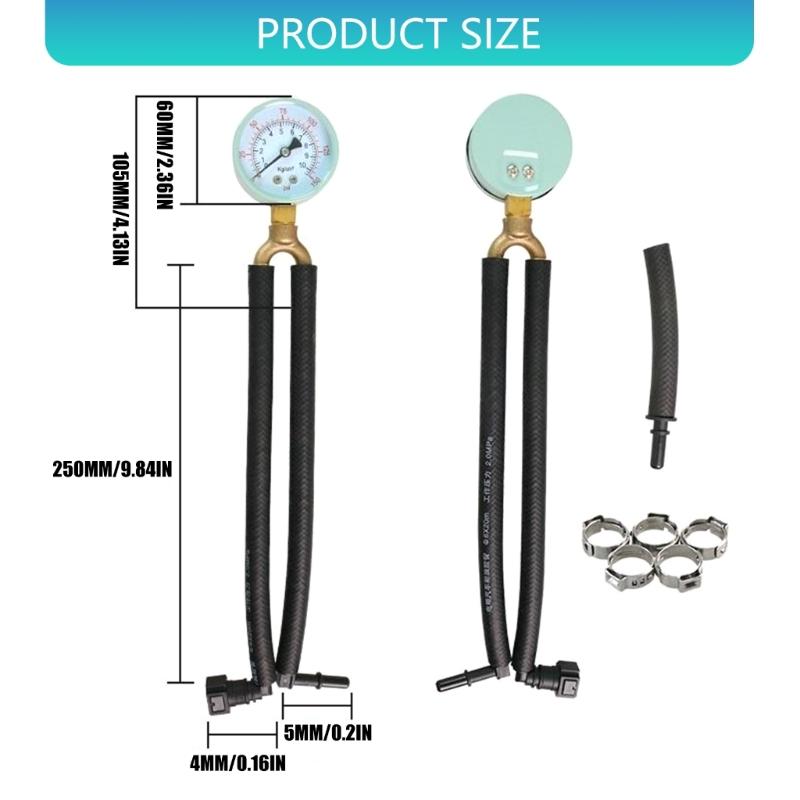 Universal Gas Pressure Gauge for Compatibility with Multiple Vehicle Types Offering Precise Oil Pressure Readings for Au